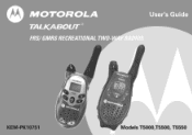 Motorola T5000R User Guide