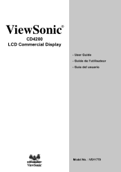 ViewSonic CD4200 CD4200 User Guide