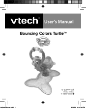 Vtech Bouncing Colors Turtle User Manual