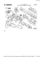 Bosch 11258VSR Parts List