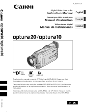 Canon 8528A001 OPTURA20 OPTURA10 Instruction Manual