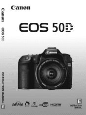 Canon 50D w/ 18-55mm & 75-300mm  24GB EOS  50D Instruction Manual