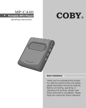Coby MPC440 Operating Instructions