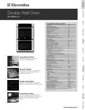 Electrolux EI27EW45JS Product Specifications Sheet (English)