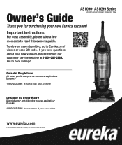 Eureka AirSpeed PRO ALL SURFACE Rewind AS1092A Owner's Guide