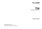 Fluke 724 Fluke 724 Users Manual