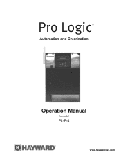 Hayward Pro Logic® Model: PL-P-4 Operation