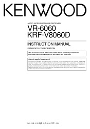 Kenwood VR-6060 User Manual