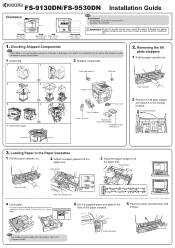 Kyocera FS-9530DN FS-9130DN/9530DN  Installation Guide