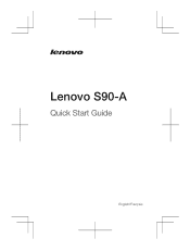 Lenovo S90-A (English/French) Quick Start Guide_Important Product Information Guide - Lenovo S90-A Smartphone