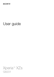 Sony Ericsson Xperia XZs User Guide