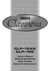 Yamaha CLP-155 Owner's Manual