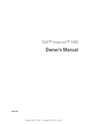 Dell Inspiron 1420 Owner's Manual