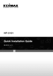 Edimax HP-5101 Quick Install Guide
