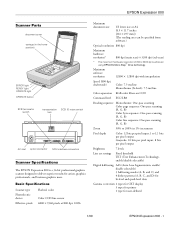 Epson Expression 800 Product Information Guide