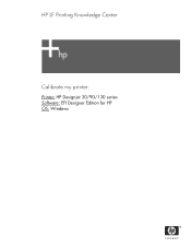 HP Designjet 90 HP Designjet 30/90/130 Printing Guide [EFI Designer Edition RIP] - Calibrate my printer [Windows]