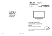 Hitachi 42HDW10 Owners Guide