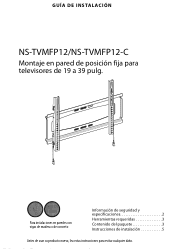 Insignia NS-TVMFP12 User Manual (Español)