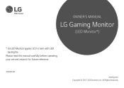 LG 32GK850G-B Owners Manual