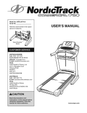 NordicTrack 1750 Instruction Manual