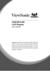 ViewSonic CDE3201LED CDE3201LED User Guide (English)