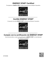 Whirlpool WED6605MW Energy Star Certification