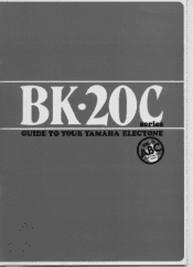 Yamaha BK-20C Owner's Manual (image)
