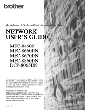 Brother International MFC 8670DN Network Users Manual - English
