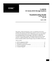 Dell CLARiiON AX4 CX-Series iSCSI Storage Systems Troubleshooting Guide