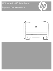 HP P2035 HP LaserJet P2030 Series - Paper and Print Media Guide