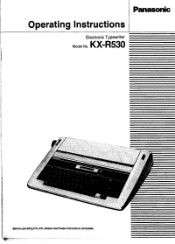 Panasonic KX-R530 Operating Instructions