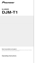 Pioneer DJM-T1 Owner's Manual