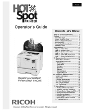 Ricoh 403080 Operation Guide