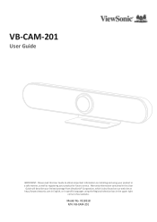 ViewSonic VB-CAM-201 User Guide English