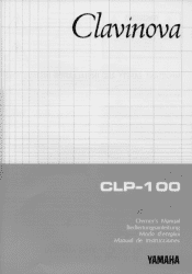 Yamaha CLP-100 Owner's Manual (image)
