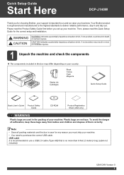 Brother International DCP-J140W Quick Setup Guide - English