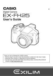 Casio EX-FH25BK Owners Manual