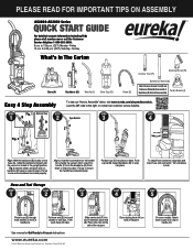 Eureka AirSpeed ONE AS2001FUF Quick Start Guide