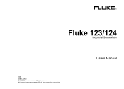 Fluke 124S FE 123 & 124 Users Manual