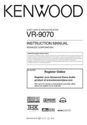 Kenwood VR9070 Instruction Manual