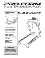 ProForm 780 Crosswalk Treadmill Canadian French Manual