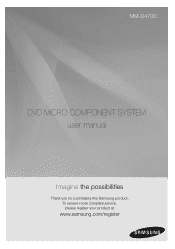 Samsung MM-D470D User Manual (user Manual) (ver.1.0) (English)