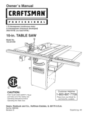 Craftsman 22124 Owners Manual