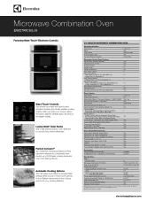 Electrolux EW27MC65JW Product Specifications Sheet (English)