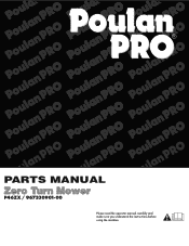 Poulan P46ZX Parts Manual