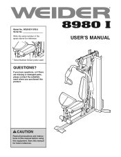 Weider 8980 I English Manual