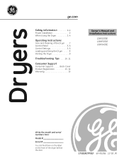 GE DSKS333ECWW Use and Care Manual