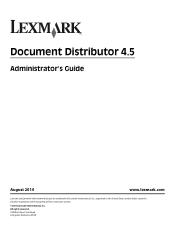 Lexmark X925 Lexmark Document Distributor