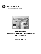 Motorola T815 User Manual
