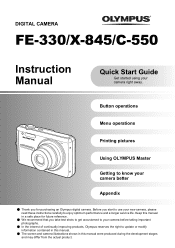 Olympus FE-330 FE-330 Instruction Manual (English)